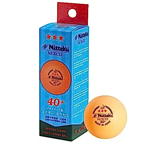 NEXCEL 40+  ITTF 3 lü Maç Topu Turuncu